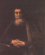 REMBRANDT Harmenszoon van Rijn, Portrait of an Old Man  dy